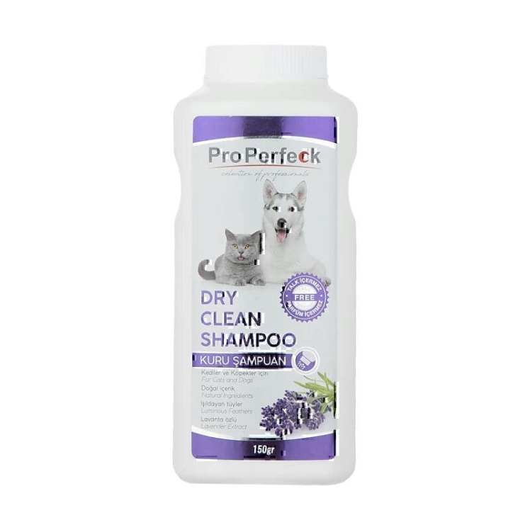 تصویر 2 شامپو خشک پودری حیوانات پروپرفک با رایحه لوندر Properfeck Dry Clean Shampoo وزن 150 گرم