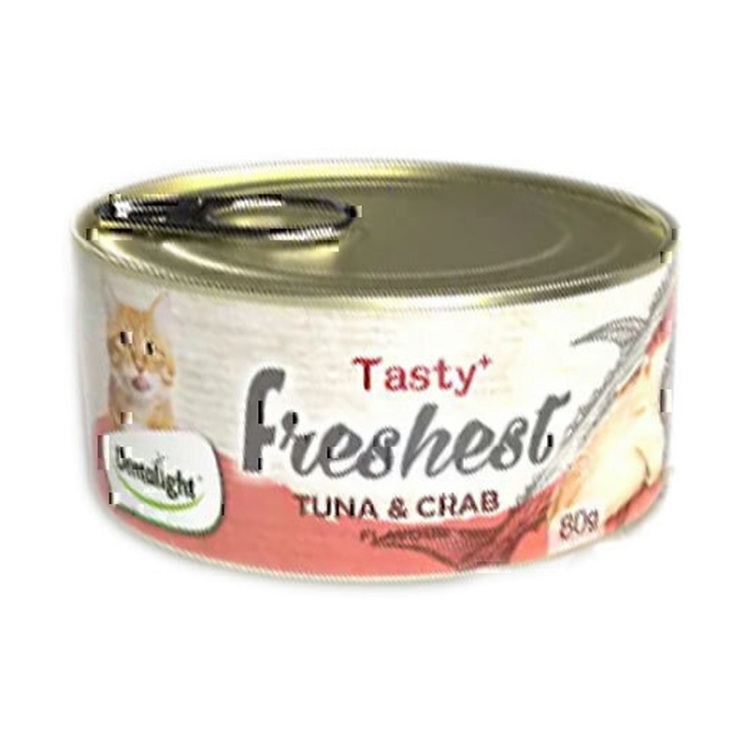 تصویر 2 کنسرو گربه دنتالایت با طعم ماهی تن و خرچنک Dentalight cat Food With Tuna And Crab وزن 80 گرم