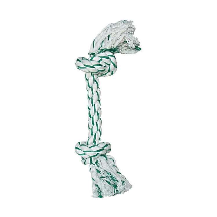 اسباب بازی استخوان طعم دار کنفی سگ هاگن Hagen Flavored Rope Bone طول 38 سانتی متر سیب و دارچین