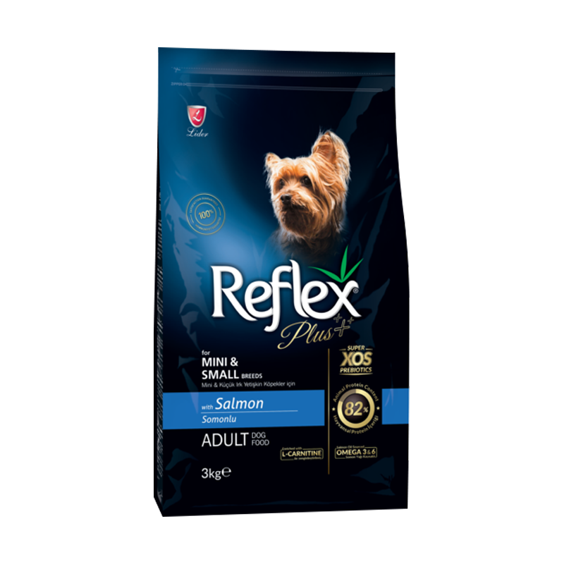  غذای خشک سگ رفلکس پلاس مدل Reflex Plus Adult Mini & Small Salmon وزن 3 کیلوگرم 