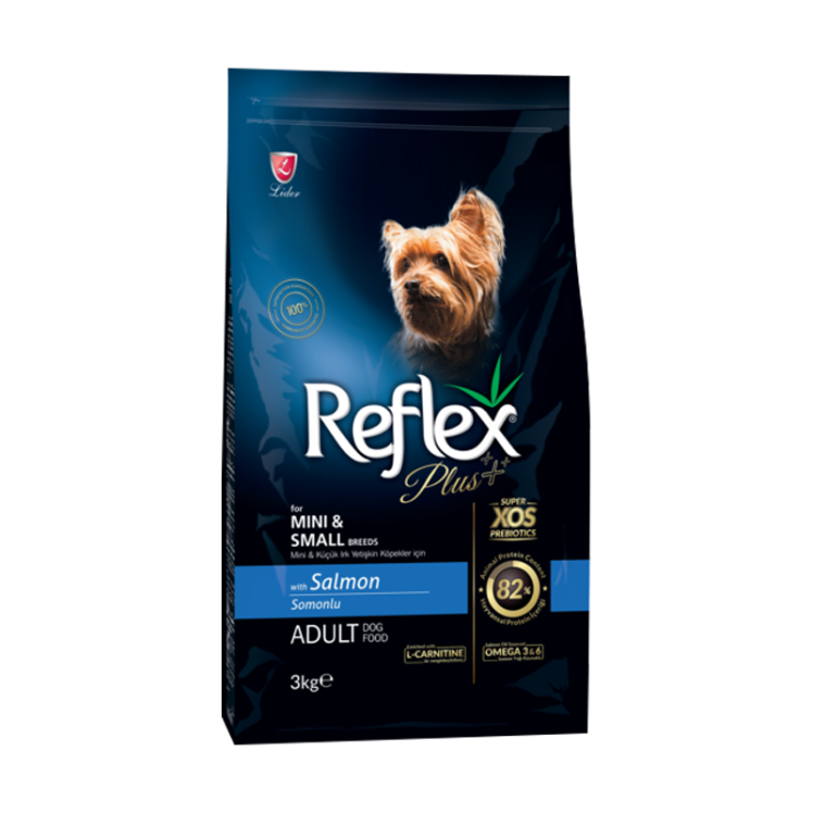 غذای خشک سگ رفلکس پلاس مدل Reflex Plus Adult Mini & Small Salmon وزن 3 کیلوگرم