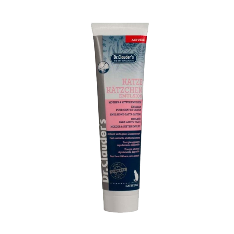 عکس بسته بندی محلول تقویتی گربه دکتر کلادرز مدل Mother & Kitten Emulsion وزن 100 گرم