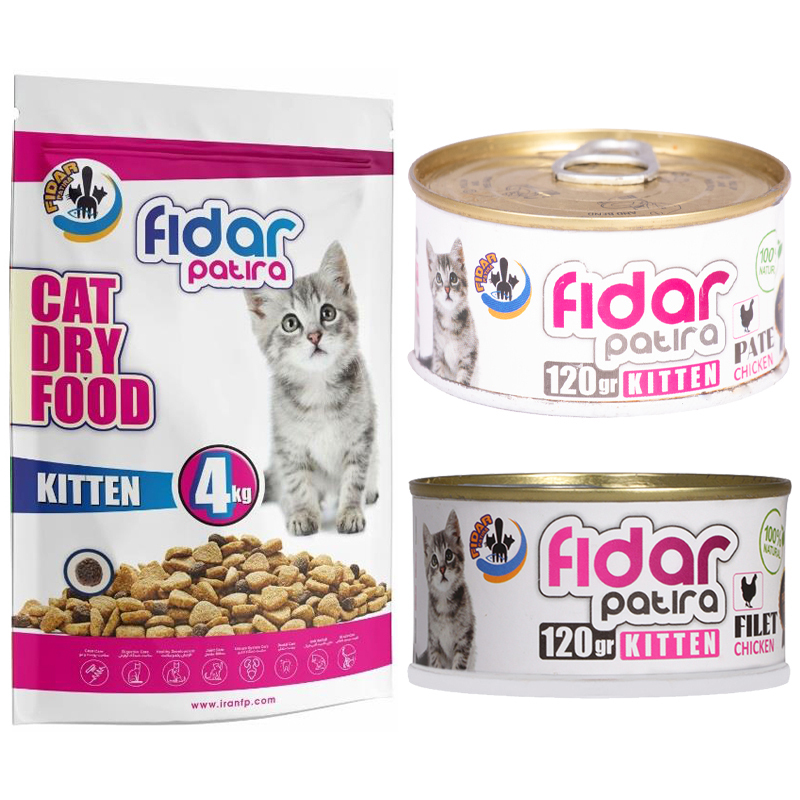  عکس باندل بسته غذای بچه گربه فیدار مدل Kitten Pack مجموعه 3 عددی 