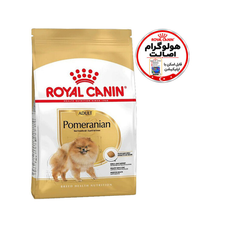 عکس نژاد غذای خشک سگ پامرانین رویال کنین Royal Canin Adult Pomeranian وزن 1.5 کیلوگرم