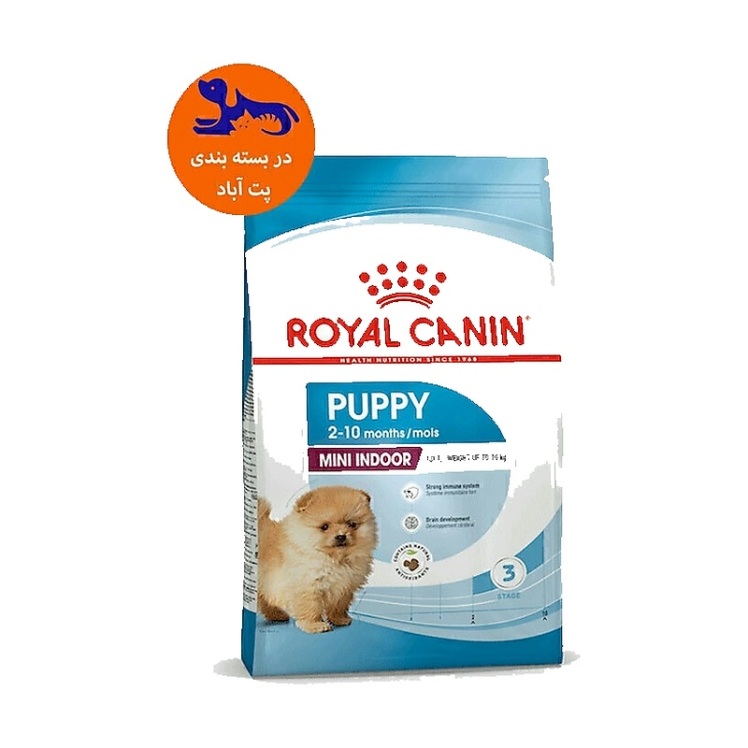 عکس جزییات غذای خشک توله سگ رویال کنین مدل Mini Indoor Puppy وزن 1.5 کیلوگرم