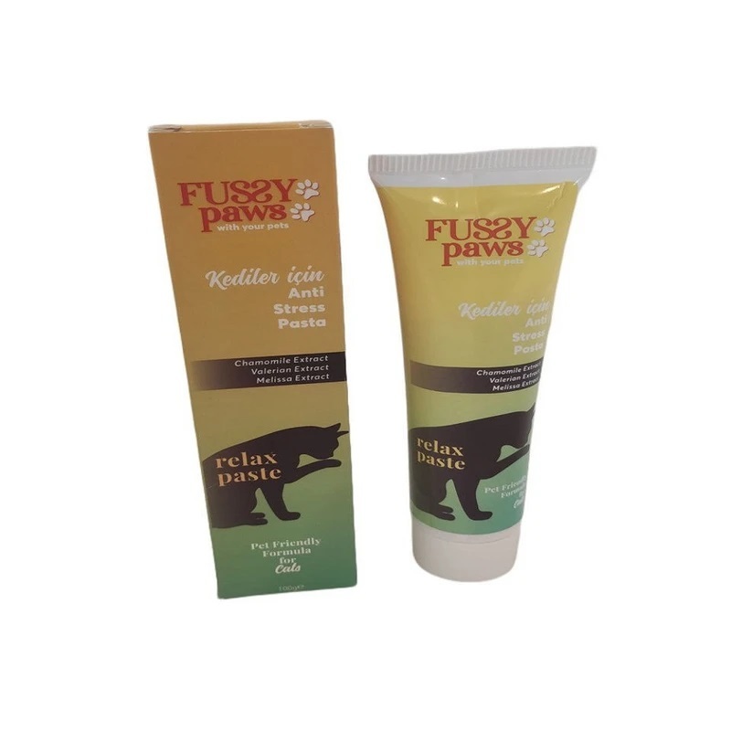  عکس خمیر آرام‌بخش گربه فاسی پاوز برای کاهش استرس Fussy Paws Relax Paste وزن 100 گرم 