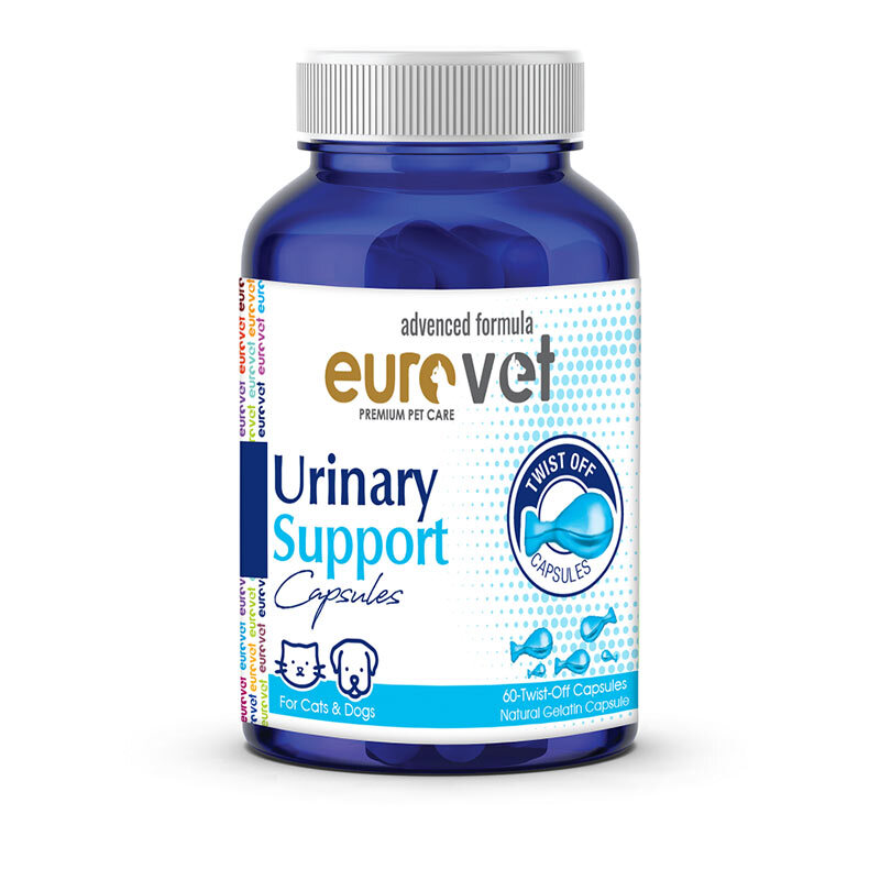  عکس بسته‌بندی قرص مکمل بهبود مجاری ادراری حیوانات یورووت Europet Urinary Support بسته 60 عددی 