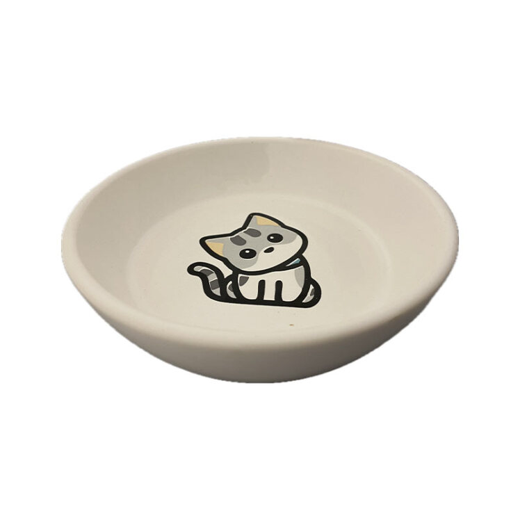 عکس ظرف غذای گربه سرامیکی اطلس میو حناپت حجم 180 میلی لیتر