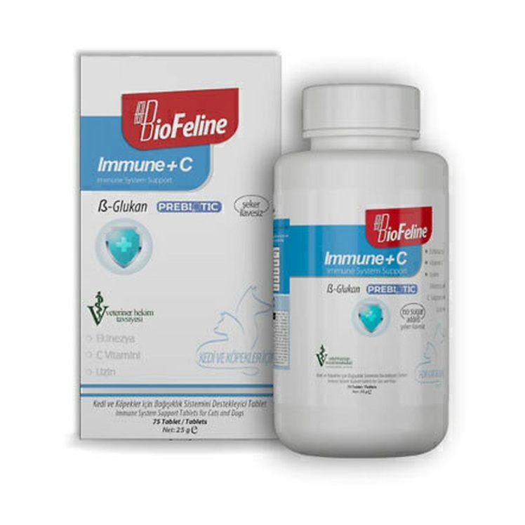 تصویر محصول قرص تقویت سیستم ایمنی بیوفلاین BioFeline Immune+C Tablet بسته 75 عددی