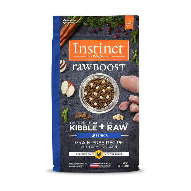تصویر غذای خشک مناسب سگ مسن با طعم مرغ Instinct Raw boost Senior With Real Chicken وزن 1.8 کیلوگرم