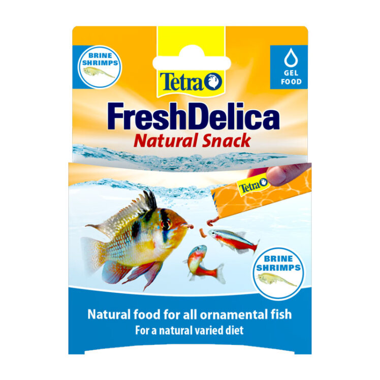 عکس بسته بندی اسنک ماهی تترا Tetra Fresh Delica Brine Shrimps وزن 48 گرم