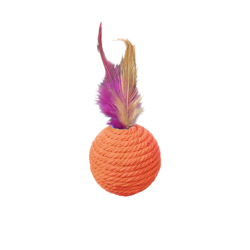  تصویر اسباب بازی توپ تعادلی پردار حیوانات چکاوک(نارنجی) 