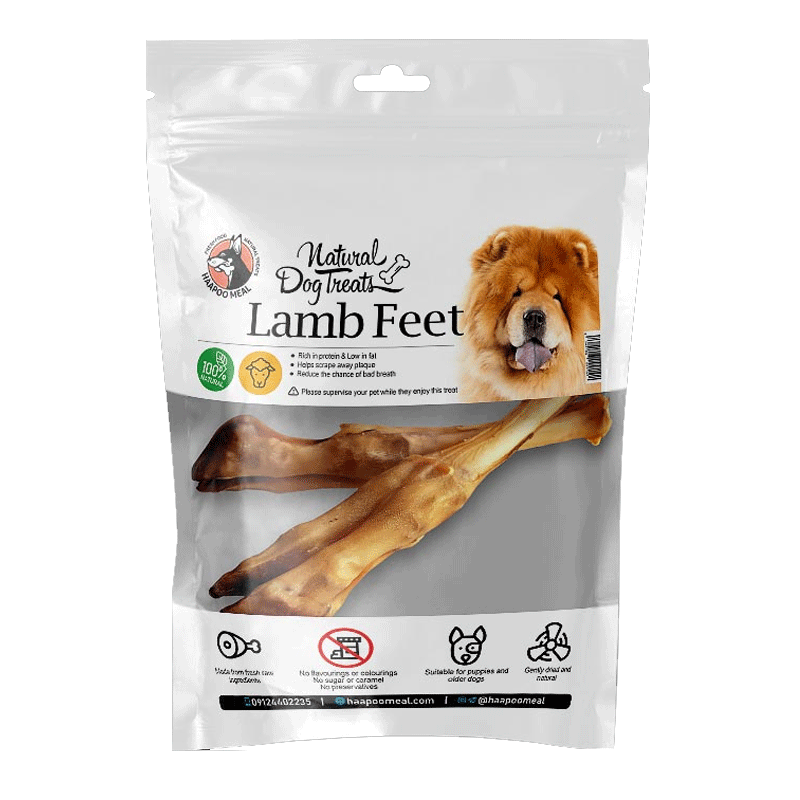  تصویر تشویقی سگ هاپومیل مدل Lamb Feet وزن 150 گرم 