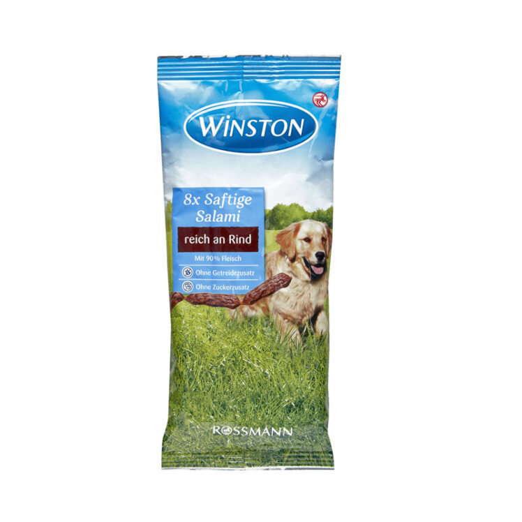 تصویر 1 تشویقی مدادی سگ وینستون با طعم گوشت گاو و مرغ Winston Beef And Salami Stick بسته 8 عددی