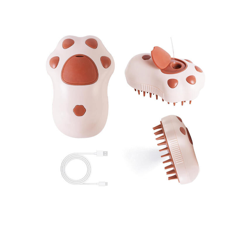  تصویر 3 برس ماساژ بخار دار پت Pet Spray Massage Brush وزن 150 گرم 