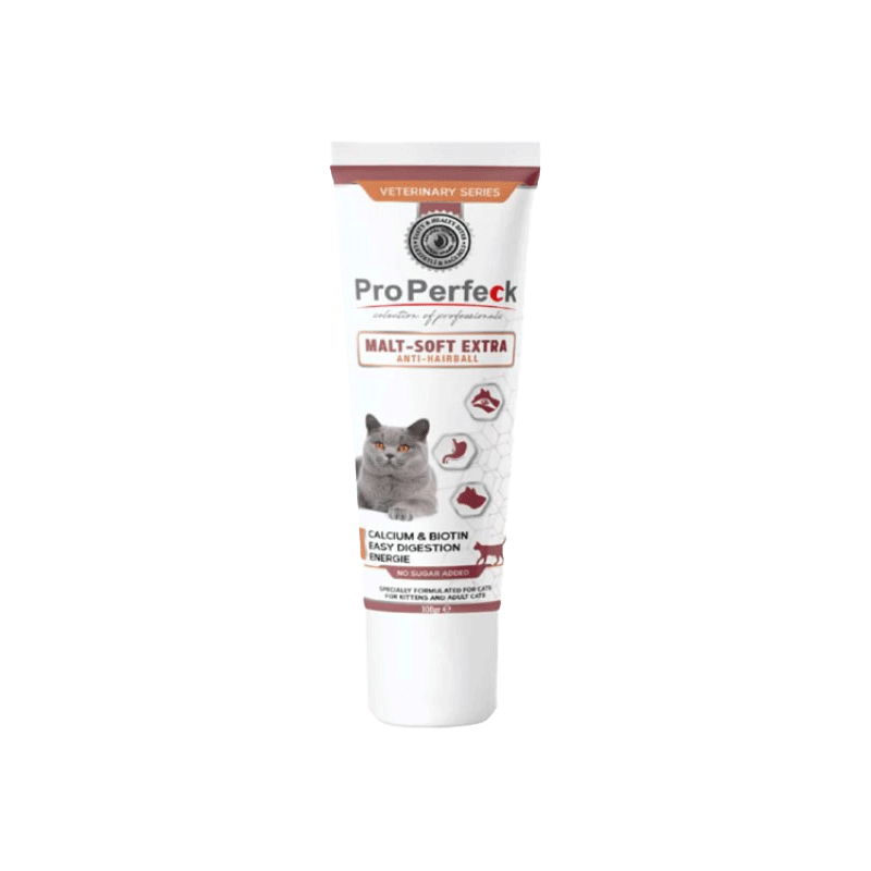  تصویر محصول خمیر مالت همراه با مولتی ویتامین گربه پروپرفک Properfeck Cat Malt Soft Extra Paste وزن 100 گرم 