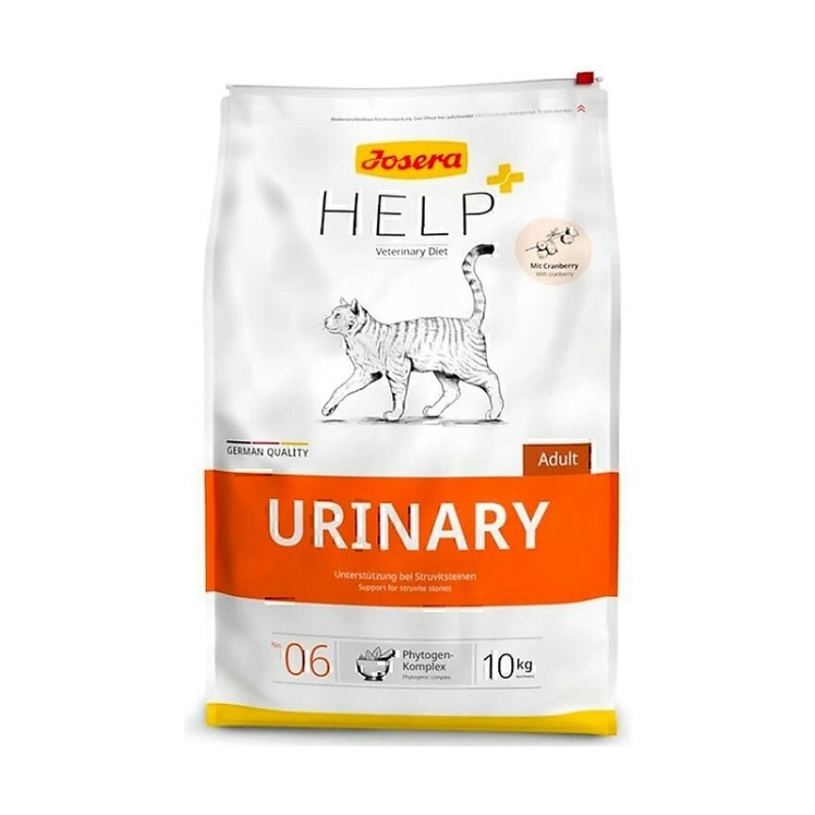 تصویر دانه بندی غذای خشک درمانی گربه جوسرا Josera Help Urinary وزن 2 کیلوگرم از نمای رو به رو