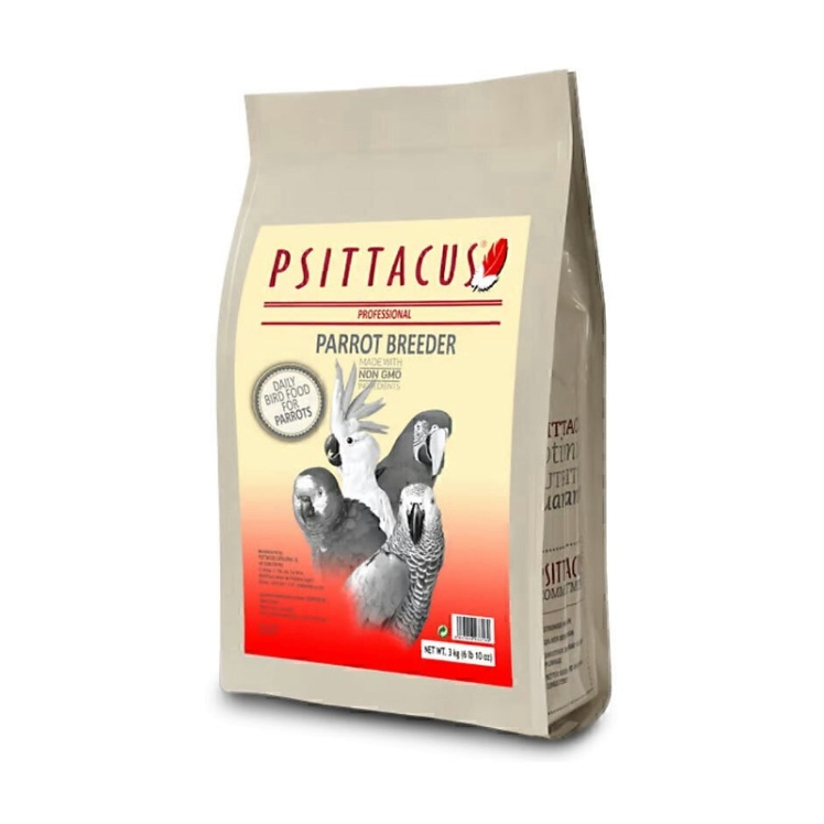 تصویر محتویات خوراک مخصوص دوره تولیدمثل پرندگان بزرگ سیتاکوس Psittacus Professional Parrot Breeder وزن 3 کیلوگرم