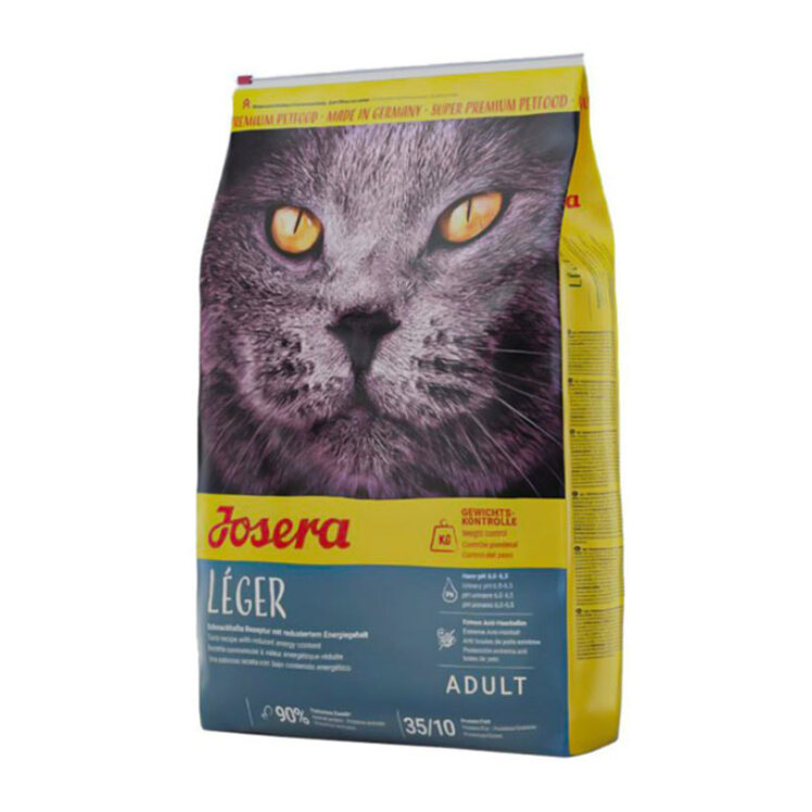 عکس بسته بندی غذای خشک گربه جوسرا مدل Leger وزن 10 کیلوگرم از رو به رو