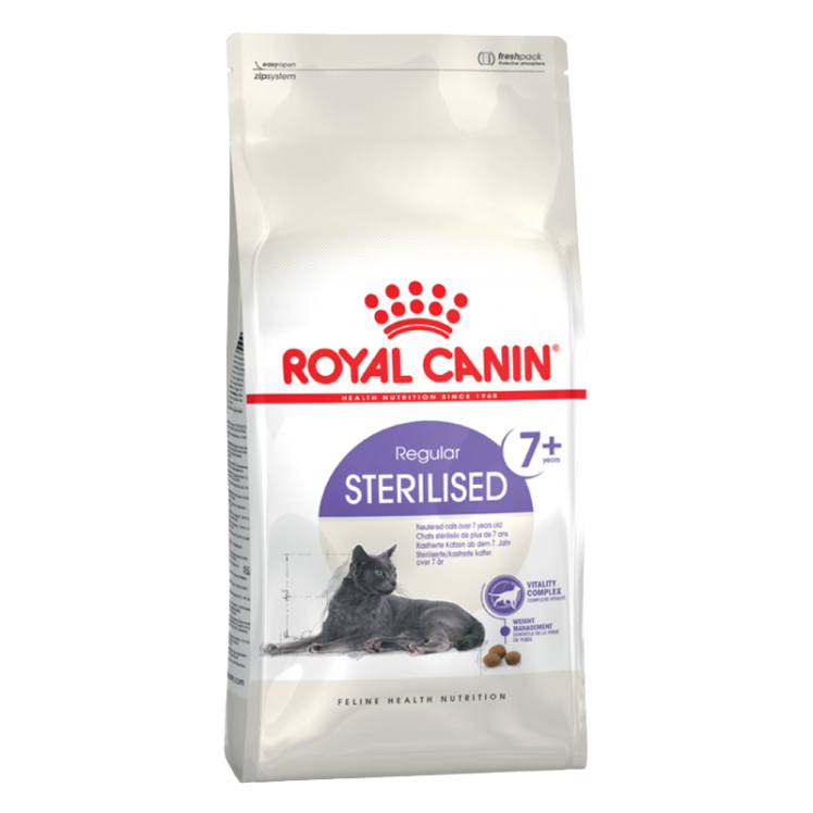 تصویر غذای خشک گربه مسن عقیم شده رویال کنین Royal Canin Regular Sterilised وزن 3.5 کیلوگرم از نمای رو به رو