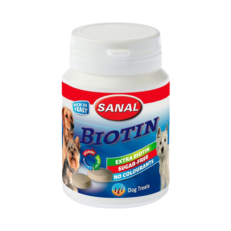  قرص بیوتین سگ سانال Sanal Tablet Biotin وزن 75 گرم 