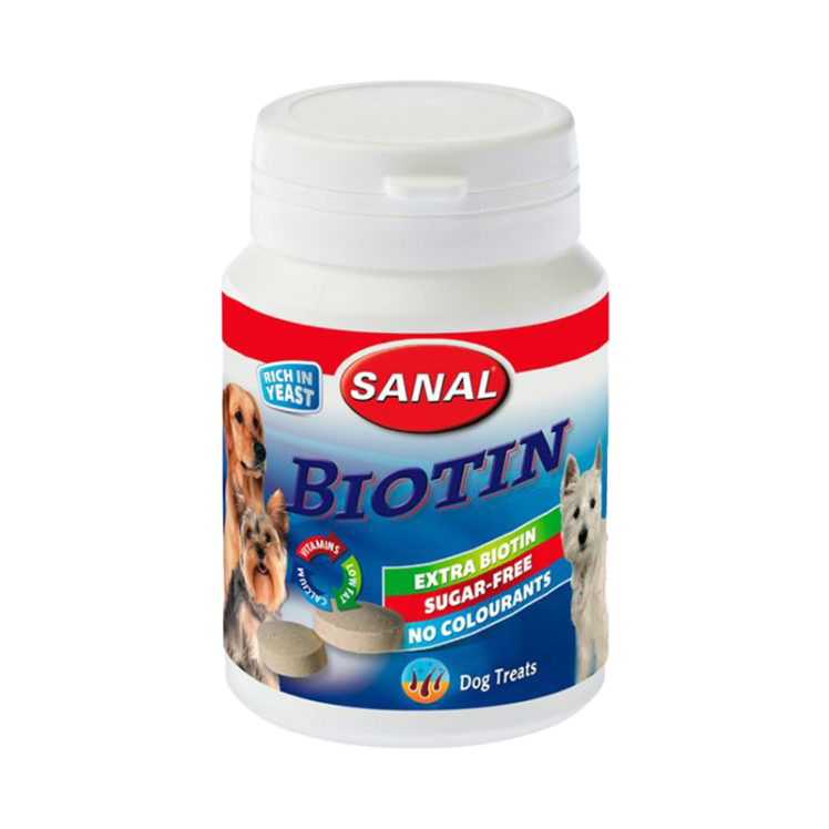 قرص بیوتین سگ سانال Sanal Tablet Biotin وزن 75 گرم