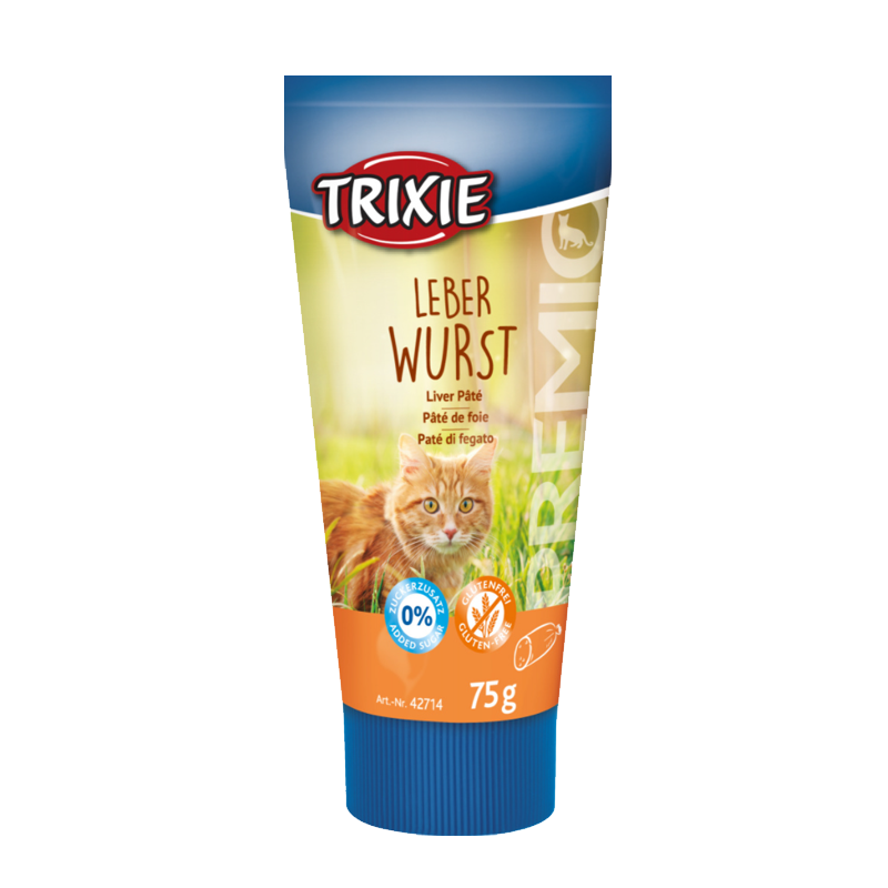  تشویقی گربه تریکسی مدل Primo Liver Sausage Creme با طعم جگر وزن 75 گرم 