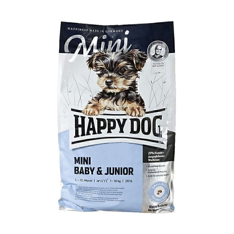 تصویر 2 دانه غذای خشک توله سگ هپی داگ Happy Dog Mini Baby & Joniur وزن 4 کیلوگرم