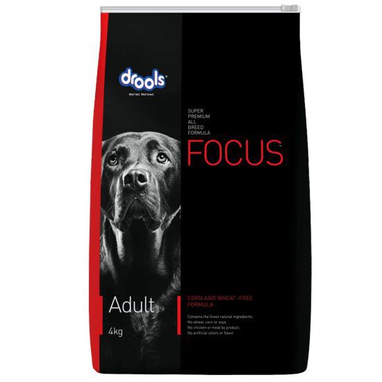  عکس بسته بندی غذای خشک سگ درولز مدل Focus Adult وزن 4 کیلوگرم 