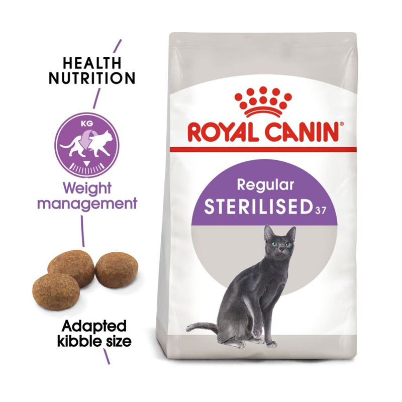  تصویر 2 غذای خشک گربه عقیم شده رویال کنین Royal Canin Regular Sterilised وزن 1 کیلوگرم 