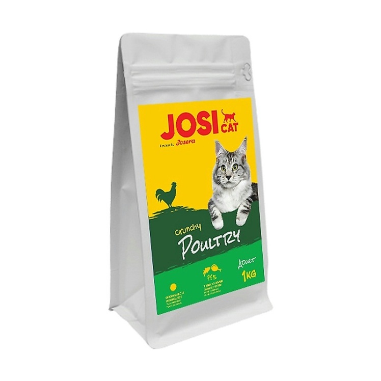 تصویر محتویات غذای خشک گربه جوسرا با طعم مرغ JosiCat Crunchy Poultry