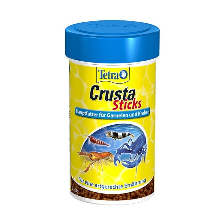 عکس دانه بندی غذای استیکی میگو تترا Tetra Crusta Sticks حجم 100 میلی لیتر