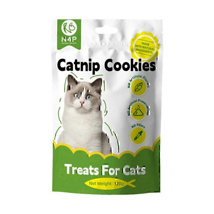 تصویر 2 بیسکویت تشویقی گربه ان فور پی با طعم کت نیپ N4P Catnip Cookie وزن 120 گرم