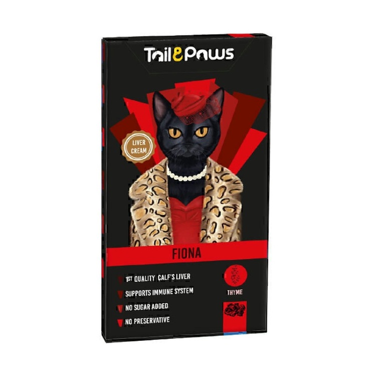 تصویر بستنی گربه فیونا با طعم جگر TailPaws Fiona Cat Treat With Liver وزن 15 گرم