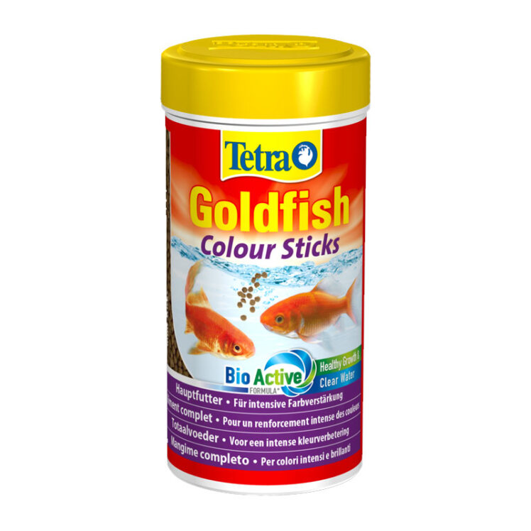 عکس قوطی غذای گرانوله بلند مخصوص ماهی گلدفیش تترا Tetra Goldfish Color Sticks حجم 100 میلی لیتر