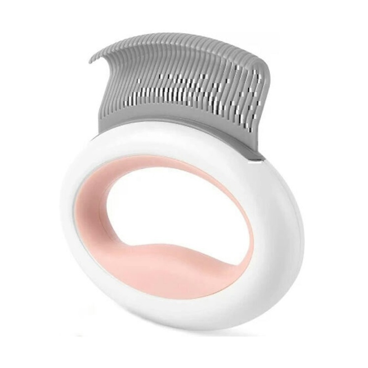 عکس مینی برس حیوانات ام پت M-Pets Mini Pet Comb از سه رخ رنگ آبی