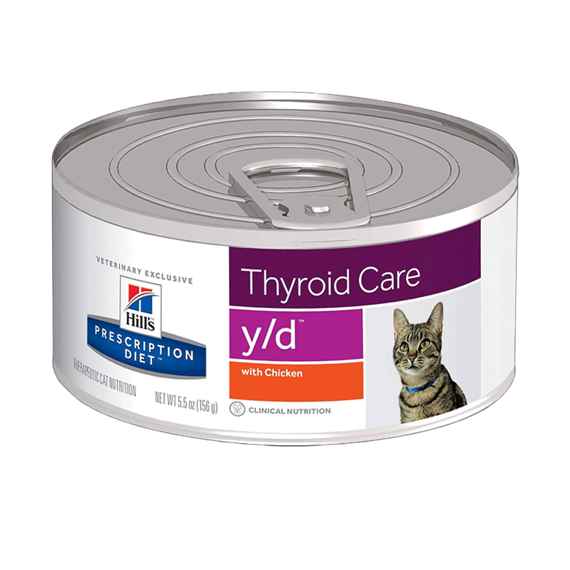  تصویر کنسرو گربه دکتر هیلز مدل Thyroid Care با طعم مرغ وزن 156 گرم 