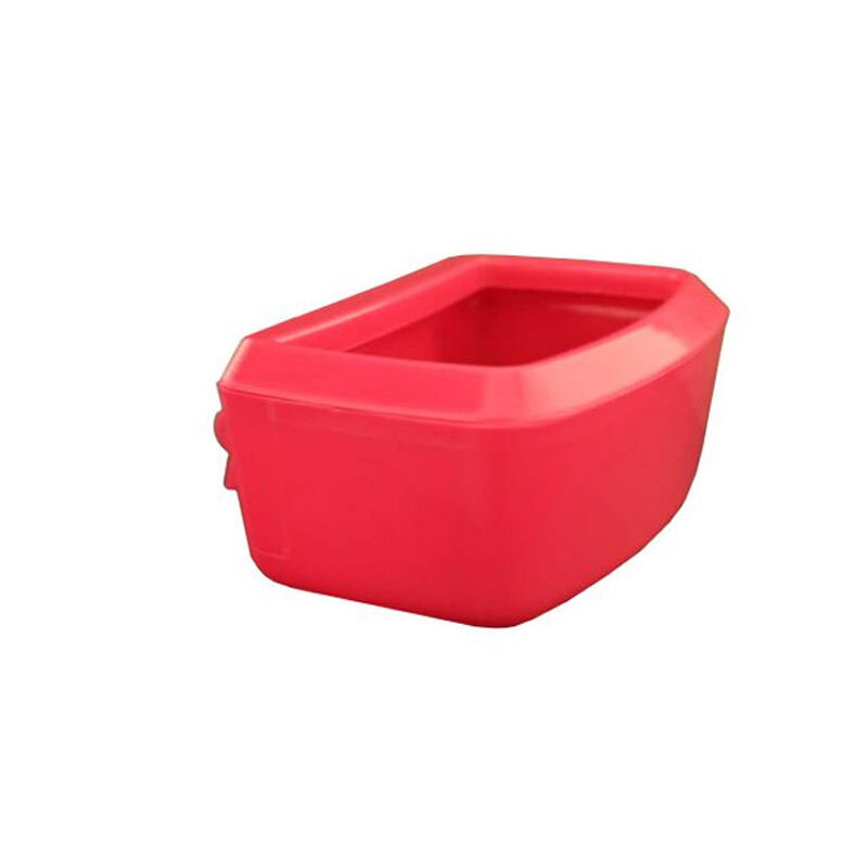  تصویر 2 ظرف آب و غذای داخل باکس حمل حیوانات هپی پت طرح سیمبا قرمز 