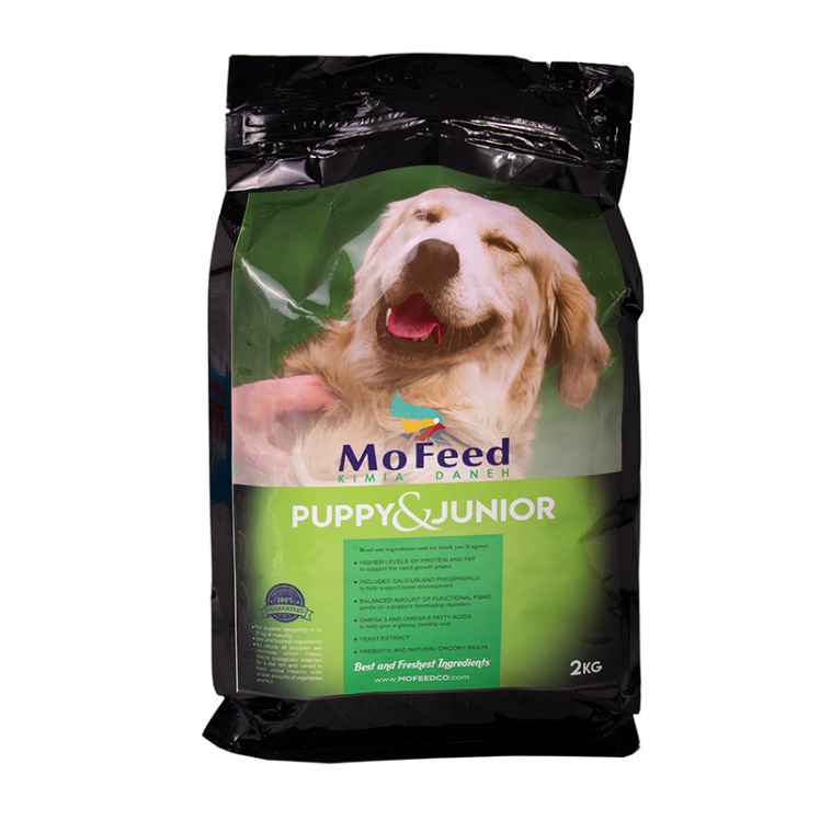 عکس بسته بندی غذای خشک سگ مفید مدل Puppy & Junior وزن 2 کیلوگرم