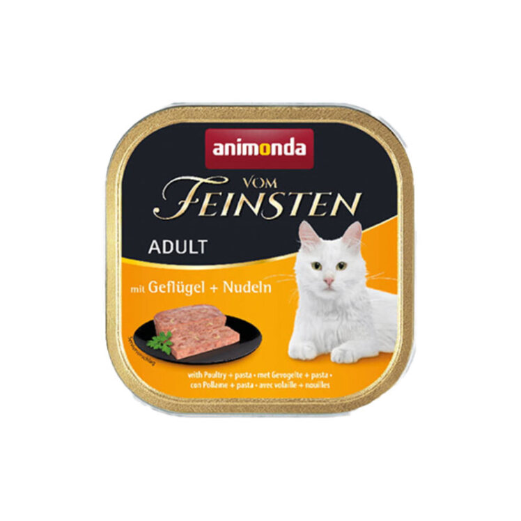 تصویر غذای کاسه ای گربه آنیموندا با طعم مرغ و پاستا Animonda Poultry & Pasta وزن 100 گرم 