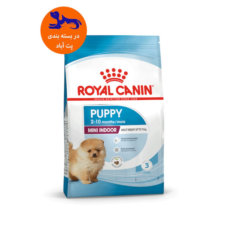 عکس جزییات غذای خشک توله سگ رویال کنین مدل Mini Indoor Puppy وزن 1.5 کیلوگرم