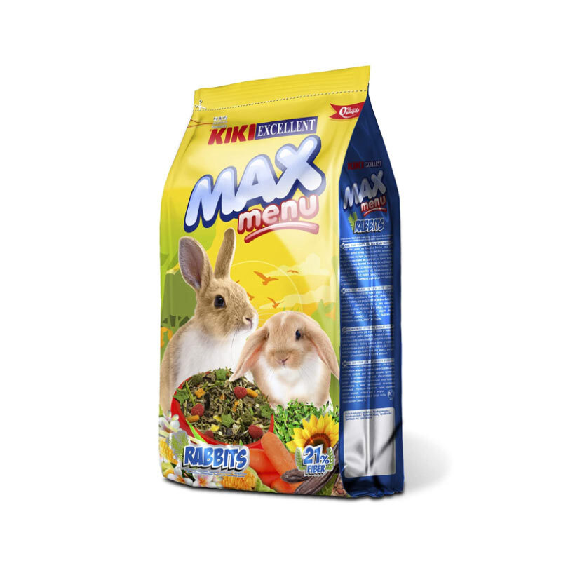  تصویر غذای مخلوط خرگوش کیکی Kiki Max Menu وزن 2 کیلوگرم 