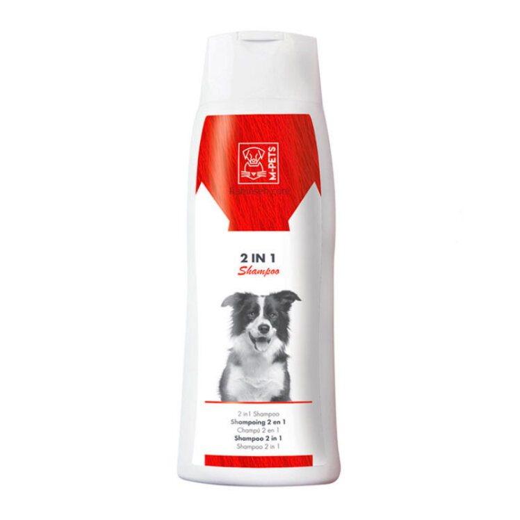 تصویر شامپو نرم کننده و مرطوب کننده سگ ام پتس Mpets 2 in 1 Shampoo حجم 250 میلی لیتر از نمای رو به رو