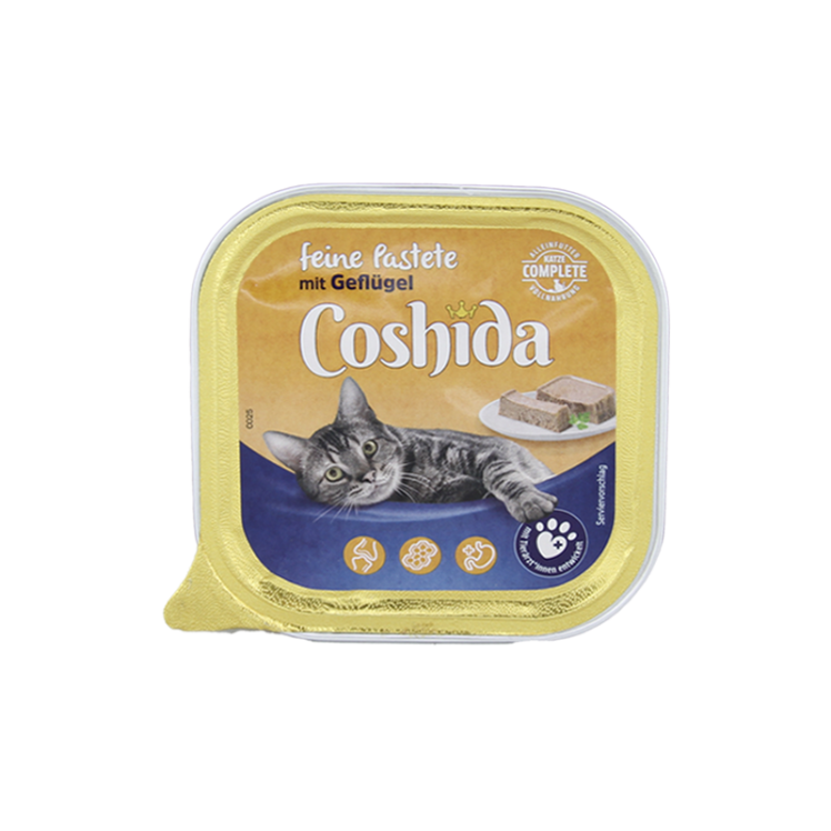 غذای کاسه ای گربه کوشیدا با طعم مرغ Coshida Pate Chicken وزن 100 گرم