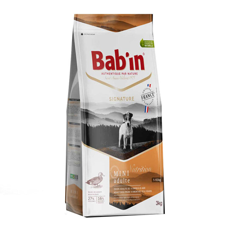 تصویر غذای خشک سگ بابین Babin Mini Adult وزن 3 کیلوگرم