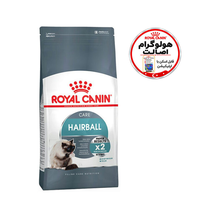 عکس غذای خشک گربه ضد گلولهمویی رویال کنین Royal Canin Hairball Care وزن 2 کیلوگرم از پشت