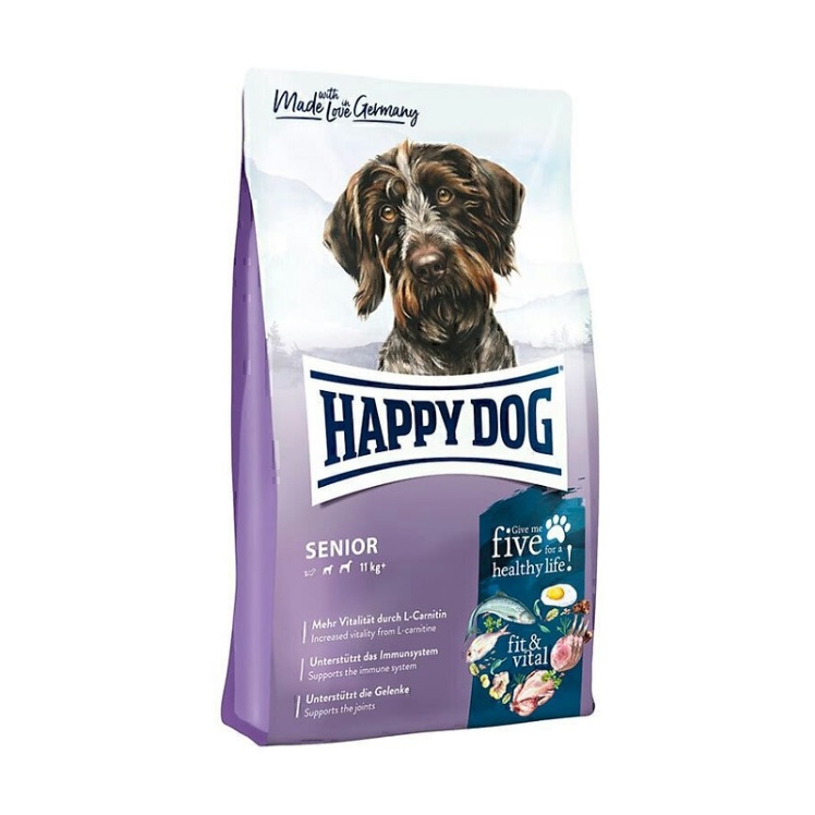 تصویر دانه غذای خشک سگ بالغ هپی داگ Happy Dog Supreme Fit & Vital Senior وزن 4 کیلوگرم