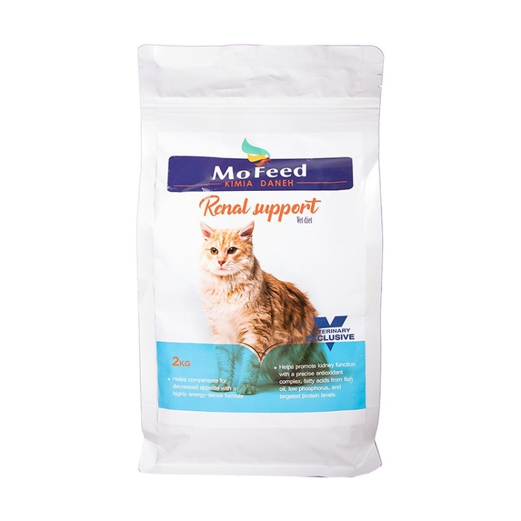 عکس جزییات بستهبندی غذای خشک گربه مفید برای محافظت از کلیه MoFeed Renal Support Cat Dry Food وزن 2 کیلوگرم