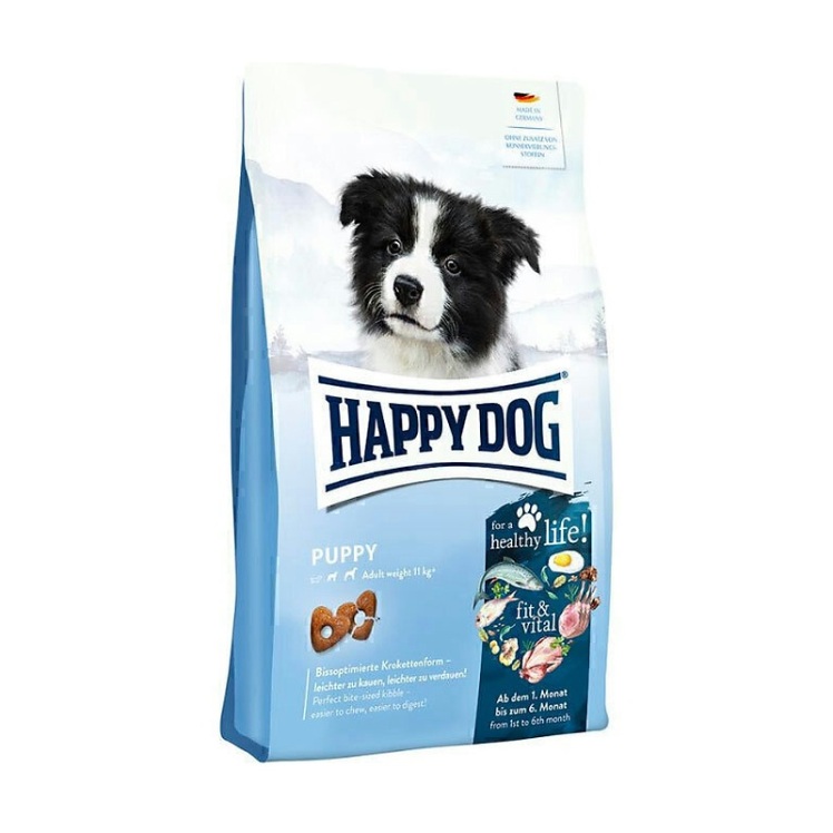 تصویر دانه غذای خشک توله سگ هپی داگ Happy Dog Supreme Fit & Vital Puppy وزن 4 کیلوگرم