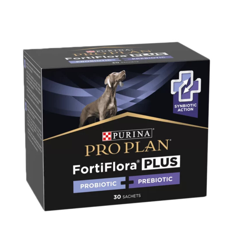 تصویر پودر مکمل پروبیوتیک و پریبیوتیک سگ پروپلن Proplan FortiFlora Plus Probiotic + Prebiotic بسته 30 عددی